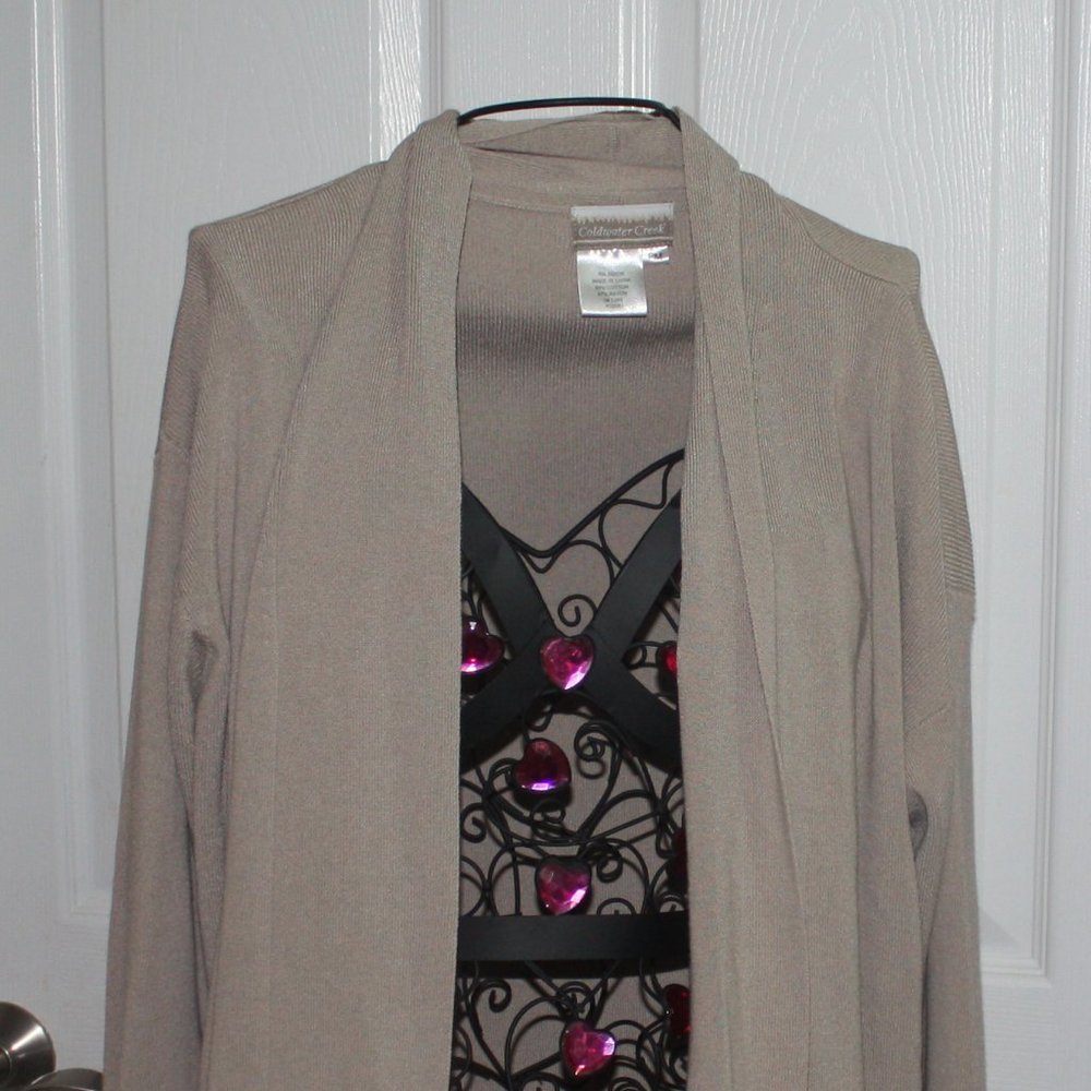 Brown Coldwater Creek Cardigan